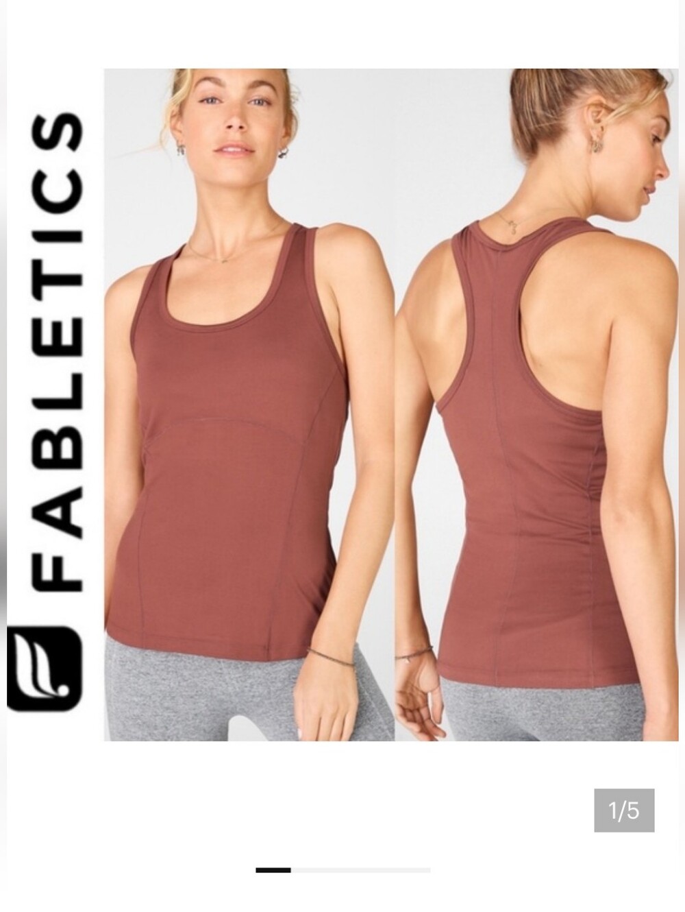 Fabletics Phoenix Racerback Tank Top Moisture Wicking Athletic NWT Plus Size 3X